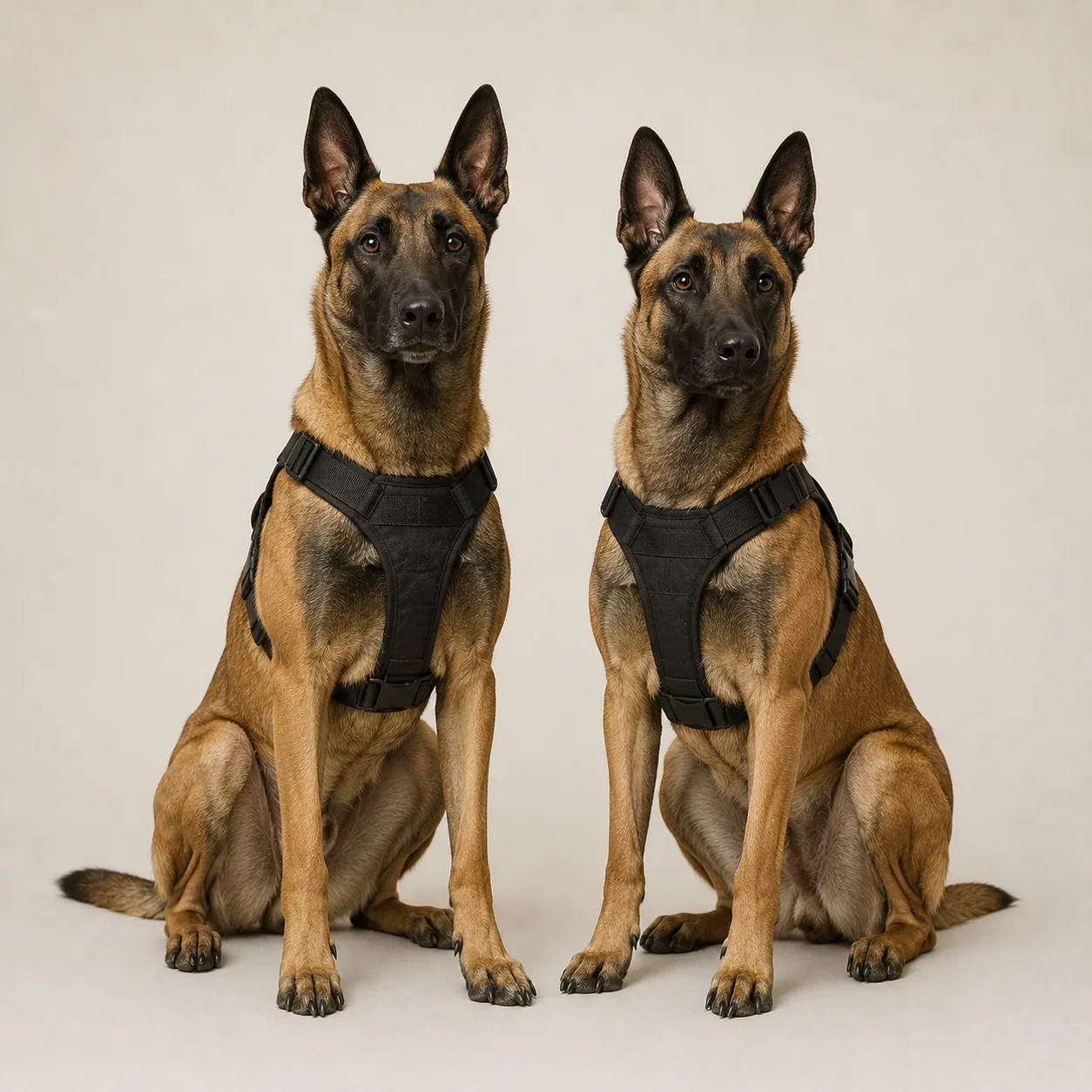 Trained narcotics detection dogs, the Belgian Malinois named by Hawks officer Karl Sander - the drug-sniffer dogs he proposed funding with public donations after his Madlanga Commission testimony.
