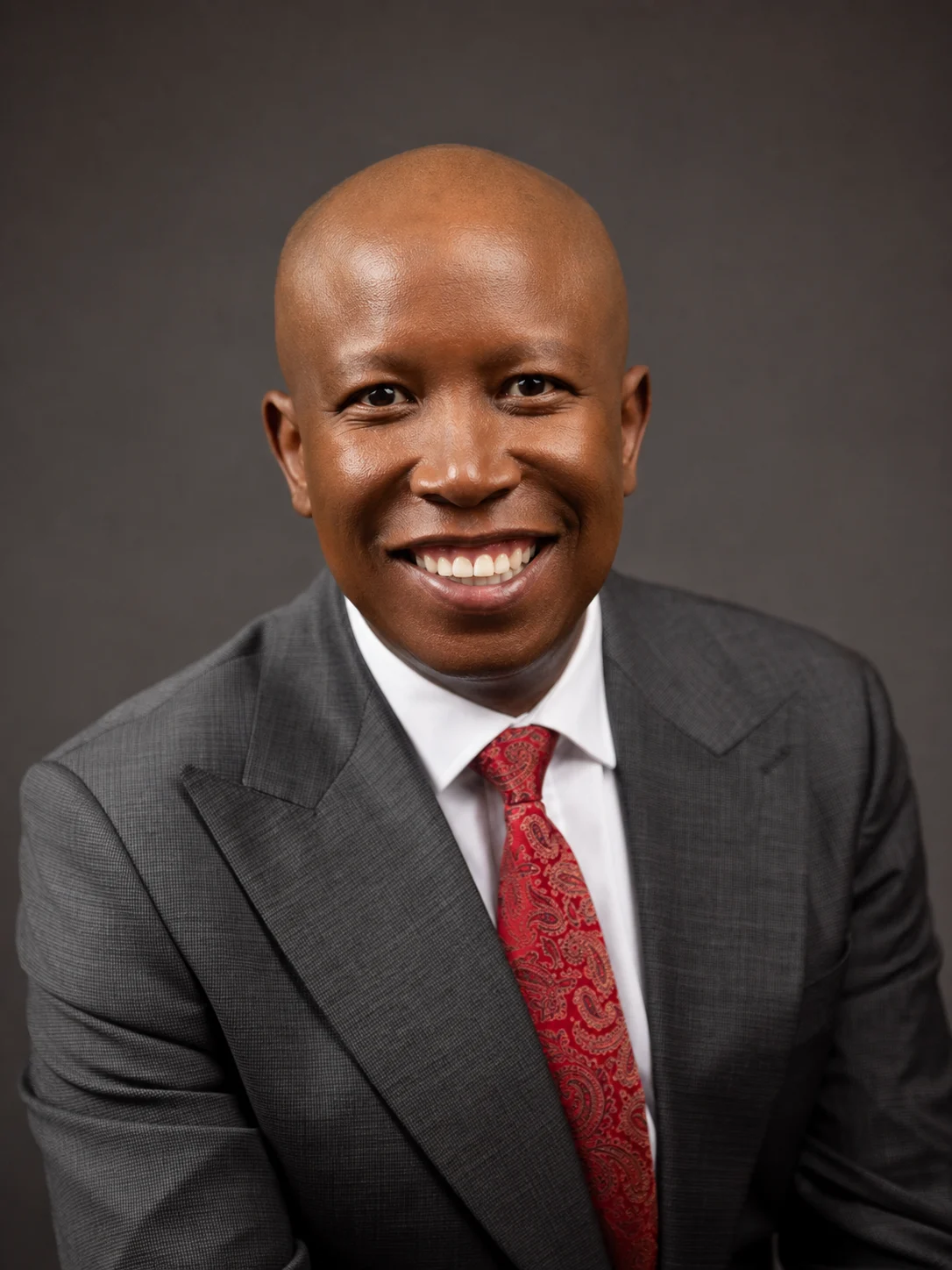 Portrait of Julius Malema, EFF leader; Member of Parliament - Madlanga Commission